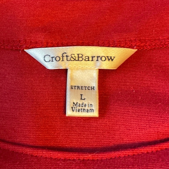 Croft & Barrow Rich Red Long Sleeve Dress - Picture 5 of 7